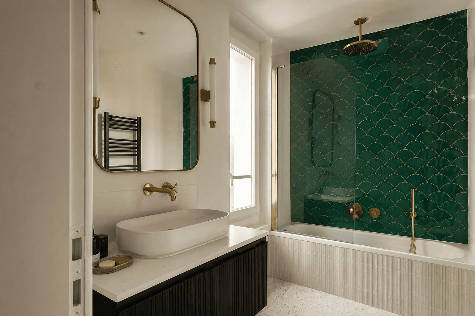 Petite salle de bain rénovée à Versailles