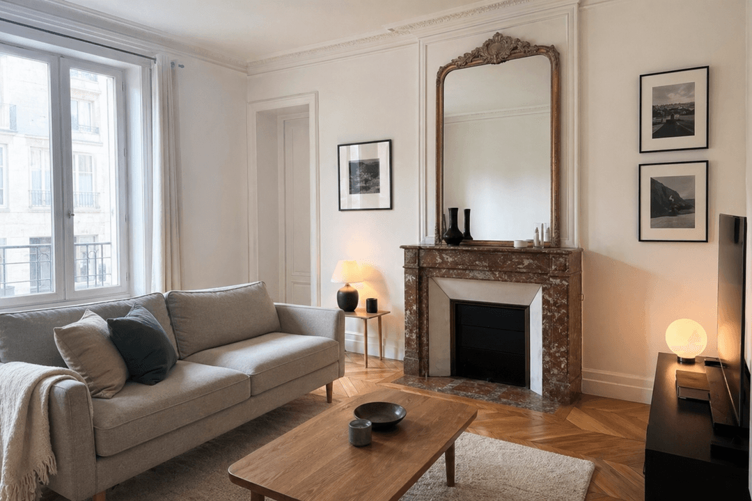 Intérieur rénové par l'équipe La Référence Travaux