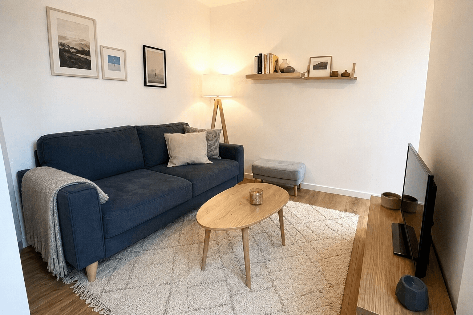 Salon en chantier en Île-de-France : rénovation intérieure suivie par La Référence Travaux