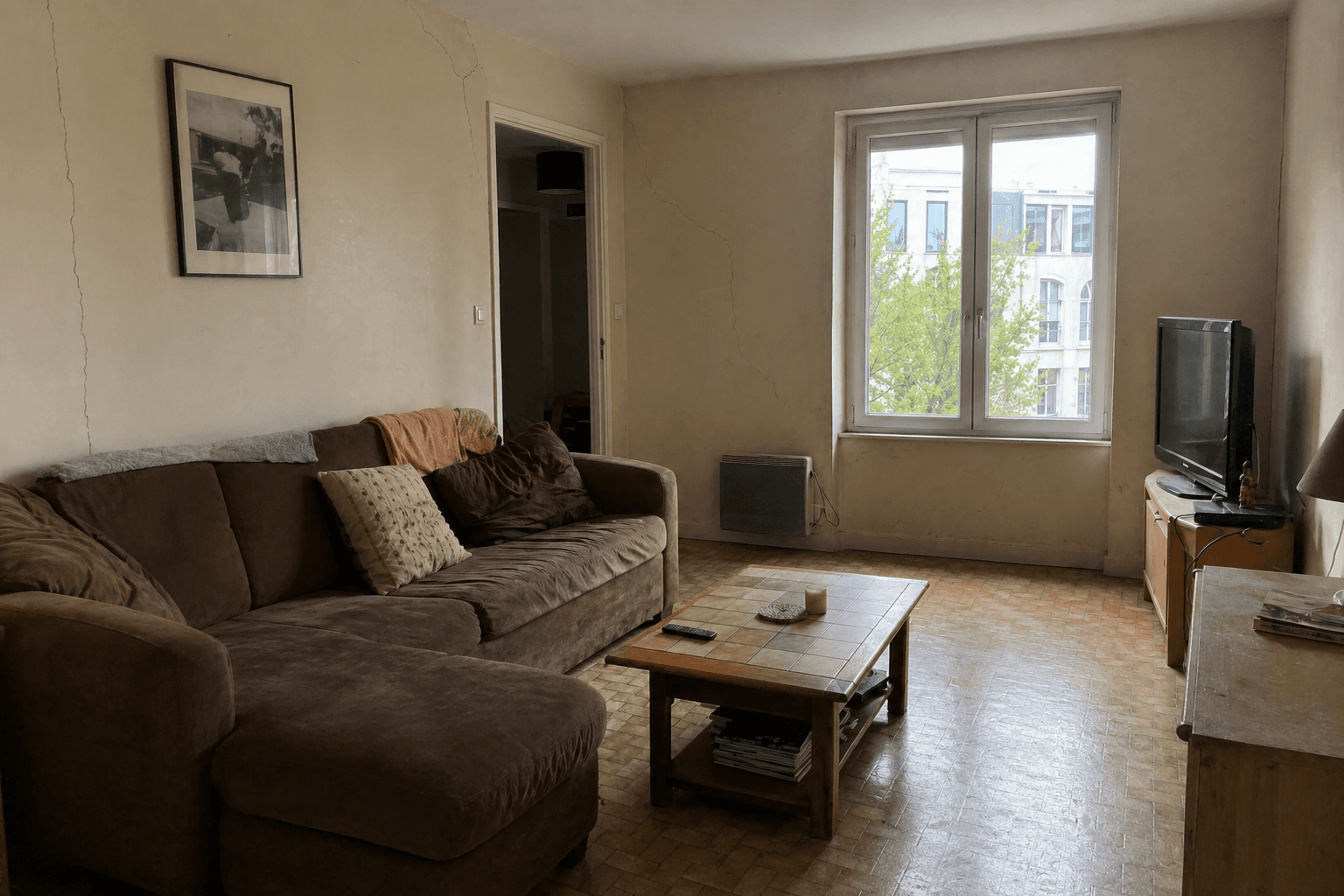 Chantier de rénovation en cours en Île-de-France